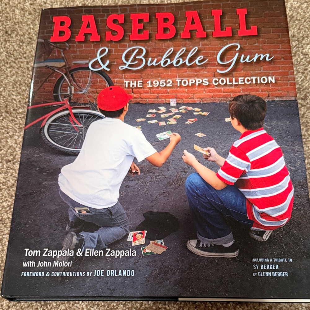 Baseball & Bubble Gum Hardcover Book about the 1952 Topps Baseball Card Set NEW